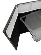 Cedarslink BEAST-8 Large 46" Wide DJ Event Facade White/Black Scrim Booth+ UPPER/LOWER COLOR MIXING INCLUDED! All Aluminum Build only 22 LB