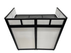 Cedarslink BEAST-8 Large 46" Wide DJ Event Facade White/Black Scrim Booth+ UPPER/LOWER COLOR MIXING INCLUDED! All Aluminum Build only 22 LB