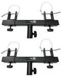 Two (2) Black Triangle or Square Truss Adapter Bracket Tripod Crank Light Stand