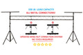 LK-X15 15FT Portable DJ Lighting Truss/Stand w T-Bar Trussing Stage System With Quick Connection System