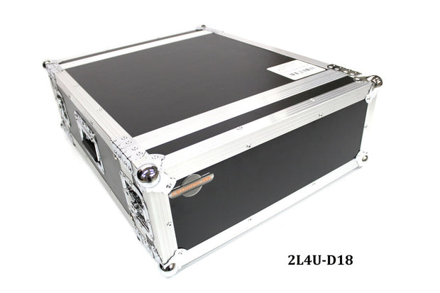 2L4U-D18 Four U Two Lid Flight Case