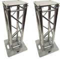 (2)DJ Lighting Aluminum Truss Light Weight Dual 3.28 ft Totem System Moving Head. 290mm.x290mm. Type Trussing! 2" Diameter Tubing! 12"x12" Fitment!