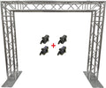 Aluminum 10 ft. Width Goal Post Arch Truss Lighting System DJ PA Mobile Portable 12" Box Trussing! 2" Diameter Tubing!
