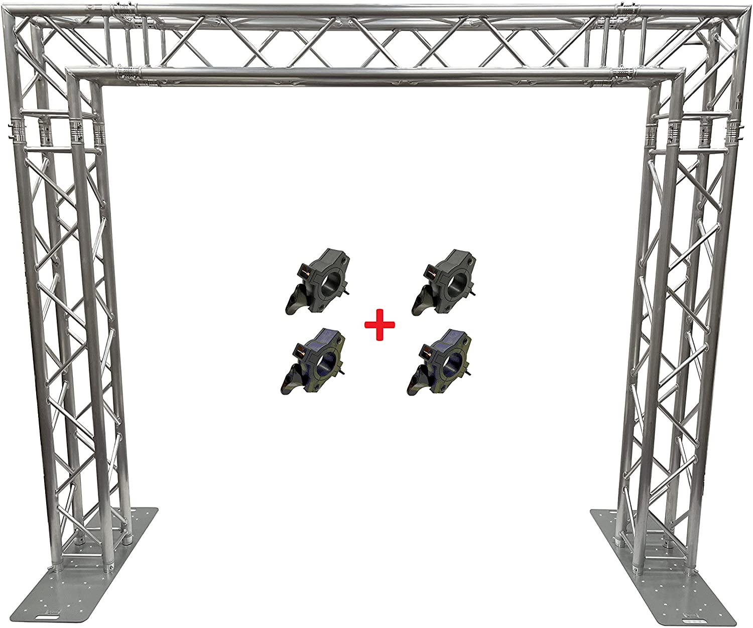 Aluminum 10 ft. Width Goal Post Arch Truss Lighting System DJ PA Mobile Portable 12" Box Trussing! 2" Diameter Tubing!
