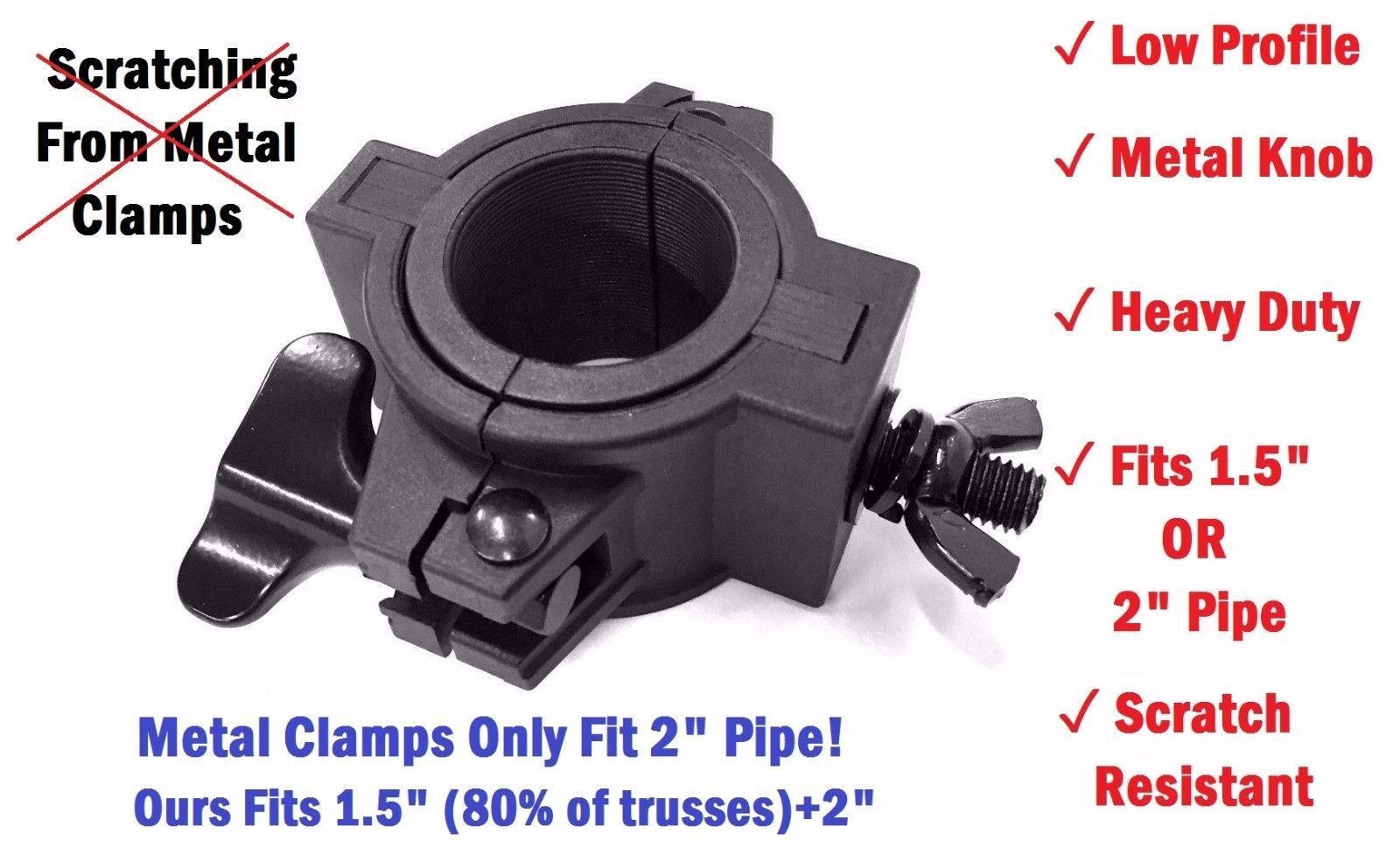 O CLAMP - DJ & Stage Lighting Heavy Duty Mounting O Clamps for Stand and Truss