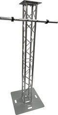 6.56 FT Aluminum Plasma TV Mount Stand Stage DJ Lighting Truss Totem 8"x8" Truss Jumbo 26"x26" Ultra Sturdy Base Plate! Perfect TV Mount