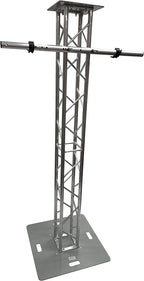 6.56 FT Aluminum Plasma TV Mount Stand Stage DJ Lighting Truss Totem 8"x8" Truss Jumbo 26"x26" Ultra Sturdy Base Plate! Perfect TV Mount