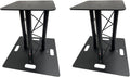 (2) DJ Lighting 1.64 ft 0.5M Black Bolted Triangle Truss Light Dual Totem System