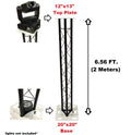 CedarsLink 6.56 FT 2 Meter Triangle Stage/Club DJ Lighting Truss Tower Totem