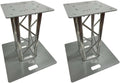 Two (2) 2 DJ Lighting 1.64 ft 0.5M Bolted Aluminum 8"x8" Truss Light Weight Dual Totem System