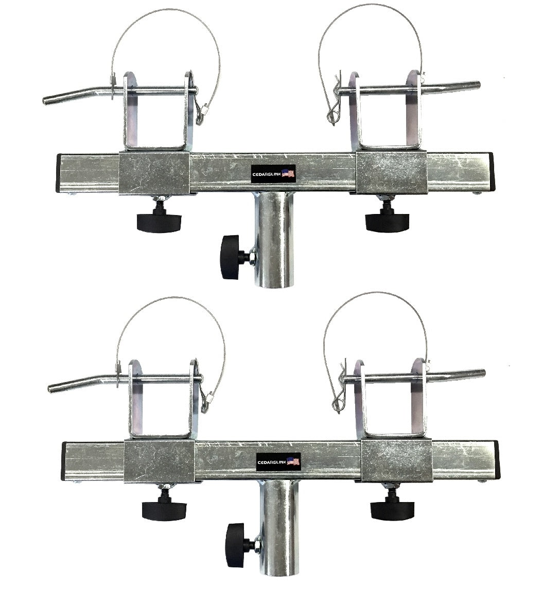 Two (2) Triangle or Square Truss Adapter Bracket Tripod Crank Light Stand Bar