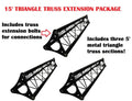 Three LK-L5FA 4.92' (1.5M) Wide Triangular Trussing Mobile DJ Lighting Bolt Truss System Truss