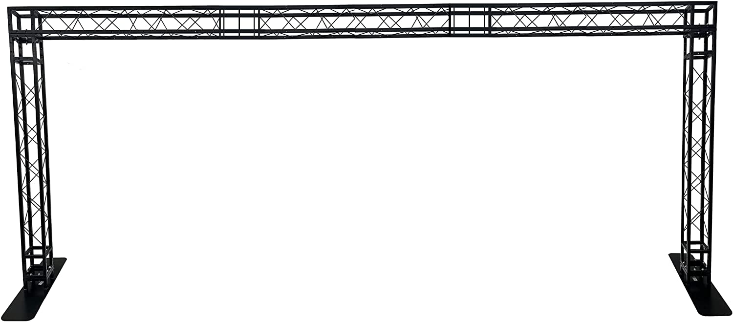 BLACK TRUSS ARCH KIT 19.7 FT Width Mobile Portable DJ Lighting System Metal Arch