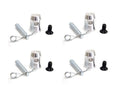 Set of Four Half Couplers With Pins And Clips for Square Aluminum Truss Sections