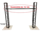 EXT-10 Truss Support Bar Telescoping Extends From 6'-10' Fits 1.5" or 2" Trussing