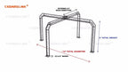 Trade Show Booth, Trusses DJ Stage 14' X 14' X 8' Metal Truss Triangle Trusses
