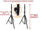 Two (pair) of LK-PROAIR Tripod Air Assisted Speaker Stands