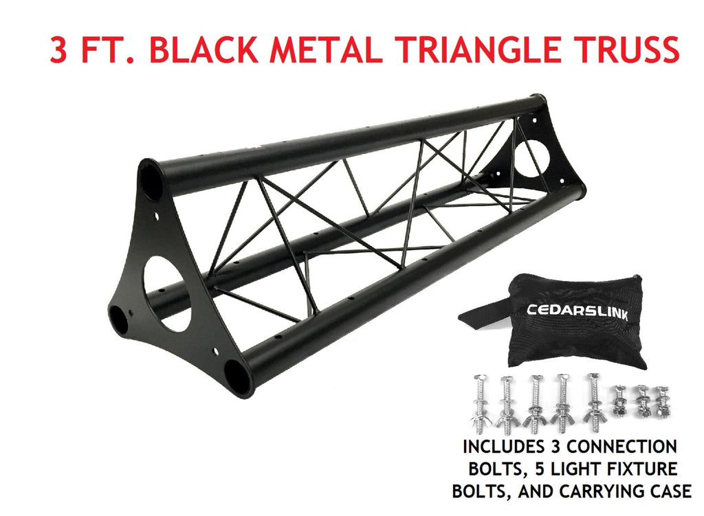 LK-L3FA 3.28' (1M) Wide Triangular Trussing Mobile DJ Lighting Bolt Truss System Truss