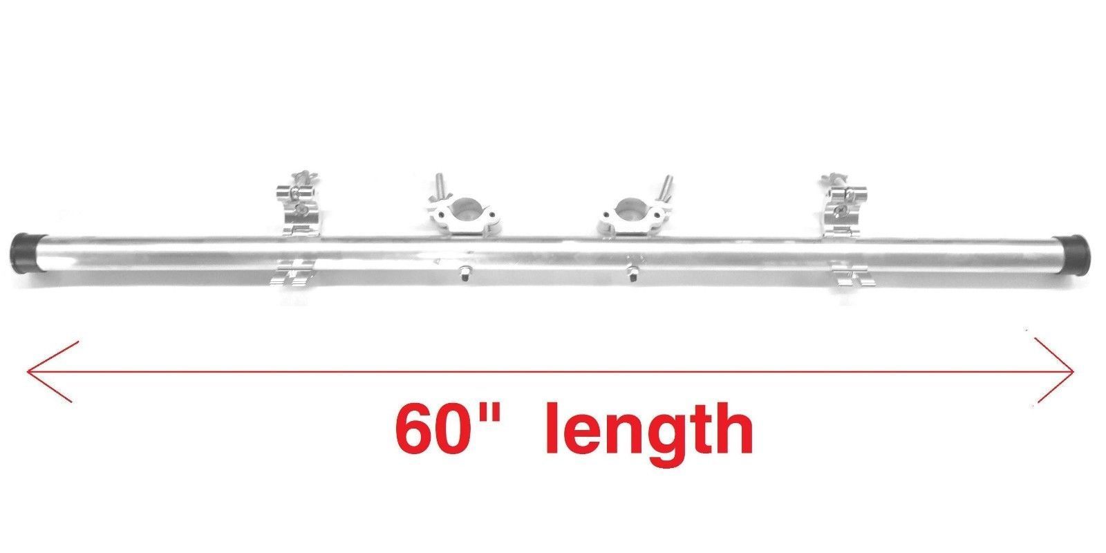 60" Plasma Mount Aluminum Pole With 2" Aluminum Clamps