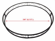 100" Diameter Linear Truss 1.5" Pipe 4 Sections Circle 8.33Ft Trussing 10" Width