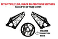 Two LK-L5FA 4.92' (1.5M) Wide Triangular Trussing Mobile DJ Lighting Bolt Truss System Truss