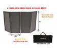 BEAST-4B DJ Event Facade Black Scrim Metal Frame Booth + Travel Bag Case