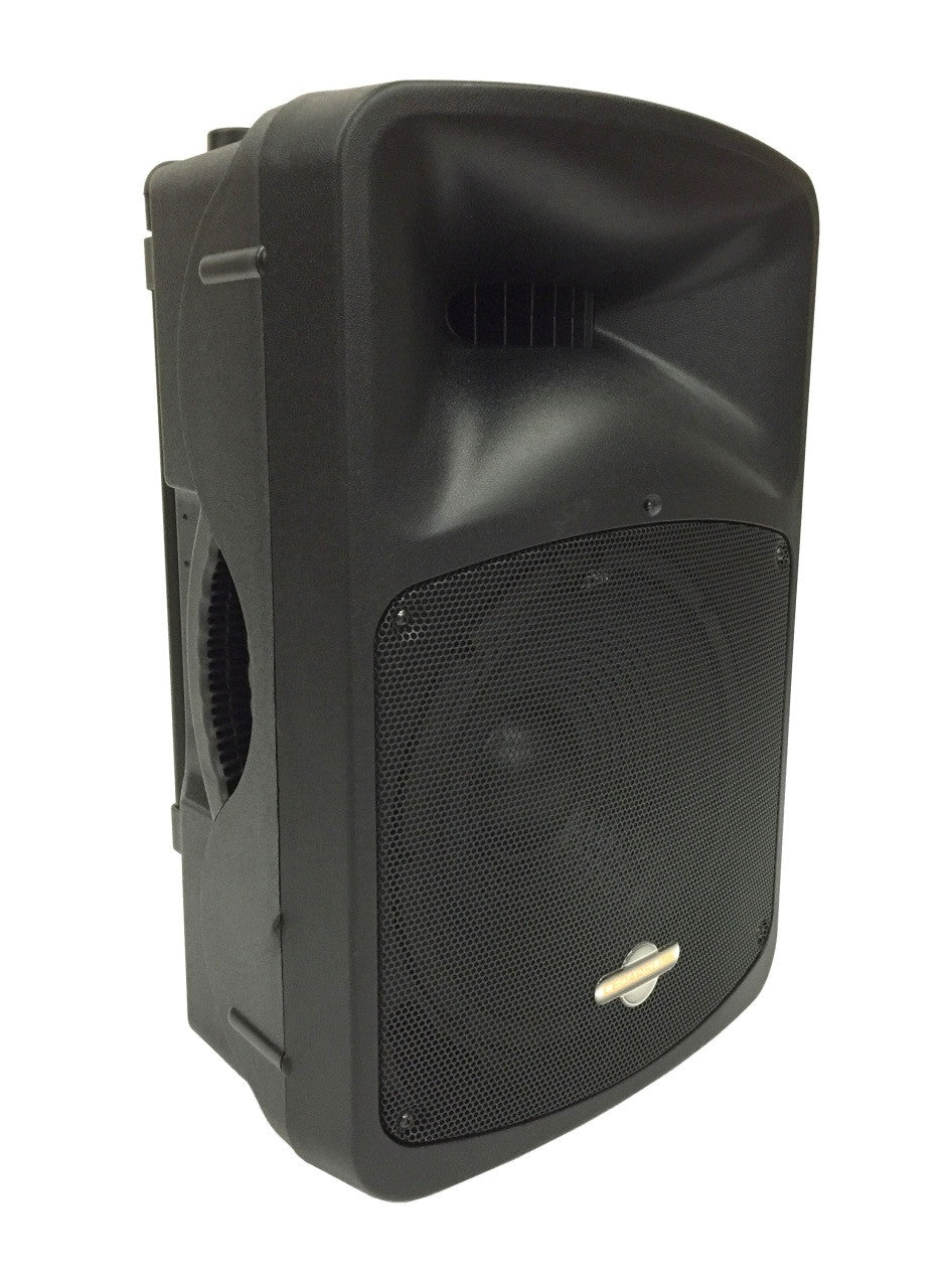 LK-12ABM 12" 2 Way Amplified Loudspeaker With BlueTooth and Wireless Mic Set