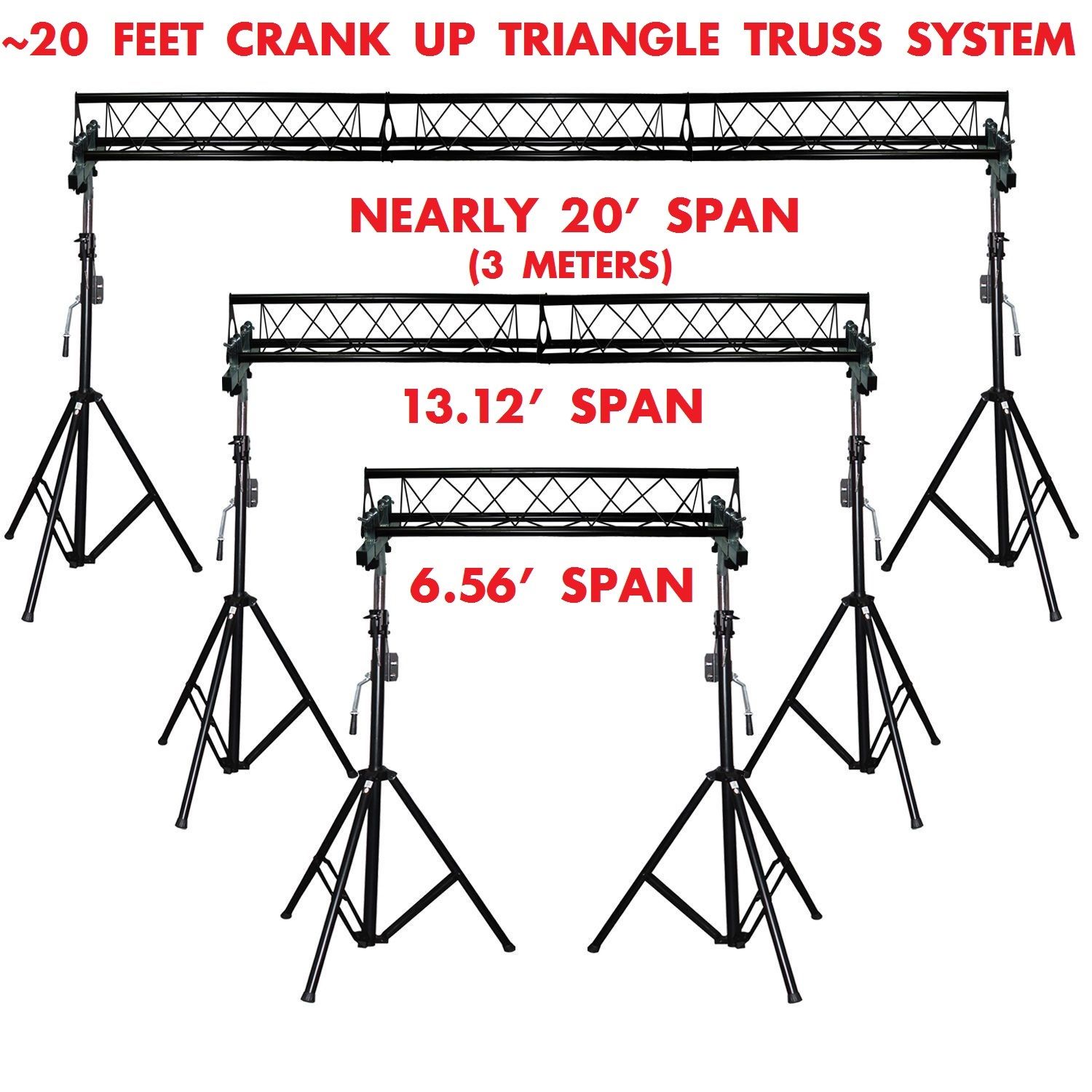 BEAST-5 DJ Event Facade White/Black Scrims Triangle Truss Booth