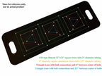LK-1339B Black 13"x39" Base Plate Square Triangle Linear Lighting Truss