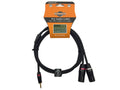 LK-3.5DXLRB-6FT Premium Metal Dual Male XLR-3.5 AUX 100% Copper Cable Shielded