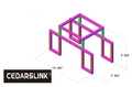 19.68 ft. x 9.84 ft. x 9.84 ft. Exhibition Module Trade show Booth Black Box Truss Display System Package