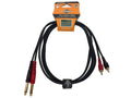 LK-1/4TS to RCAm RED 6FT Premium Dual 1/4"-Dual RCA 100% Copper Cable Shielded
