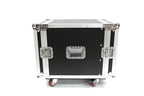 2L10UC-D18 Ten U Two Lid Flight Case With Locking Casters