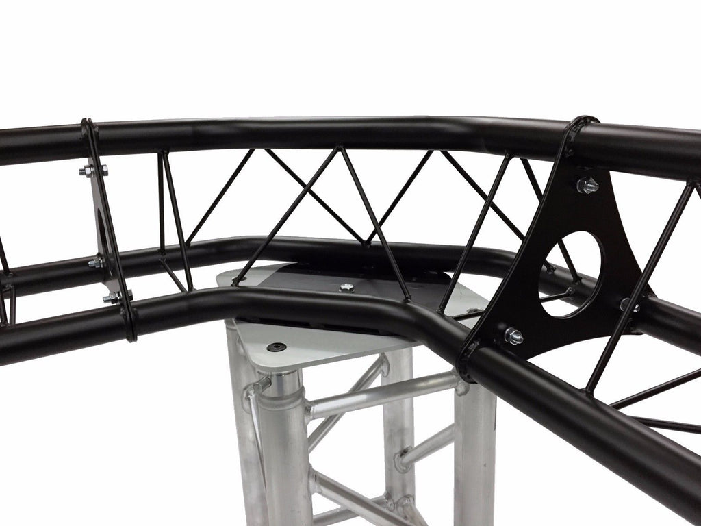 3 Way Triangle Truss Corner Black Metal DJ Lighting PA Trussing Bolted System