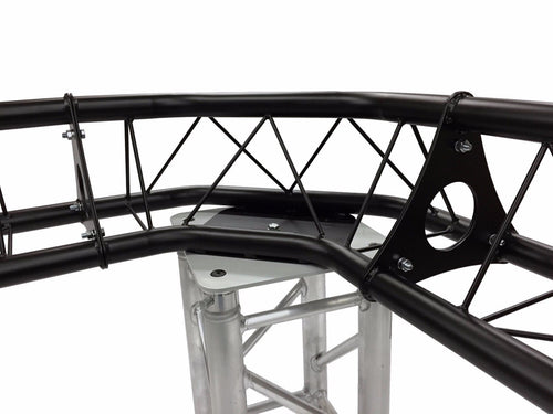3 Way Triangle Truss Corner Black Metal DJ Lighting PA Trussing Bolted System