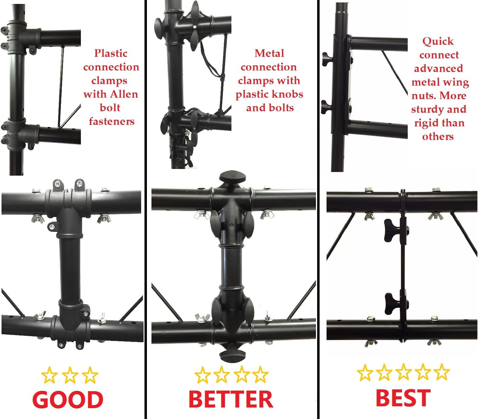 LK-XC15 15' Crank Up DJ Light Stand Heavy Duty Truss LED Lighting