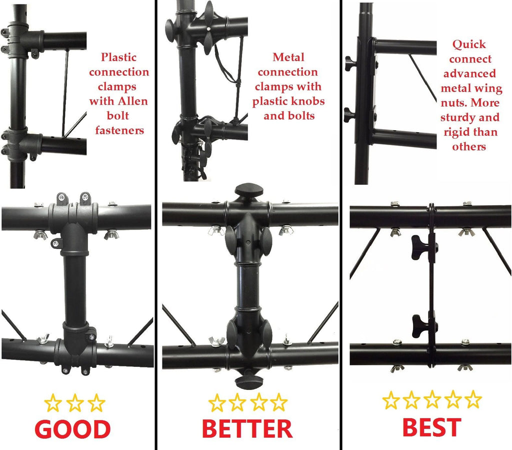 LK-XC15 15' Crank Up DJ Light Stand Heavy Duty Truss LED Lighting System 11.6' Height