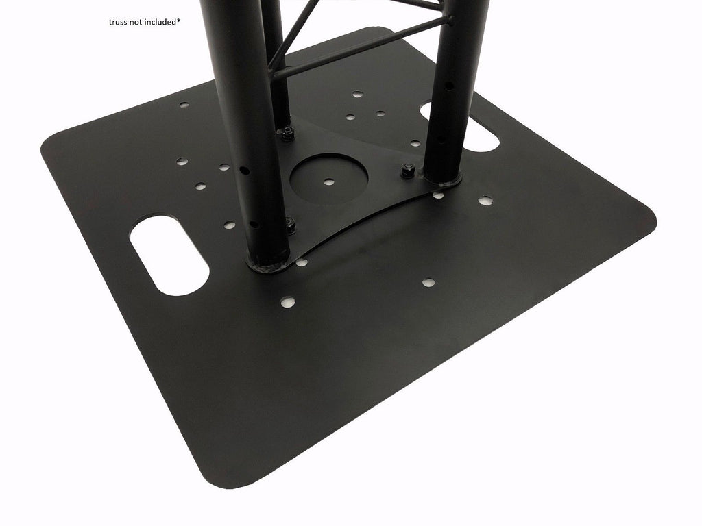 LK-5050 Black 20"x20" Base Plate For Square, Triangle, or Linear Lighting Truss