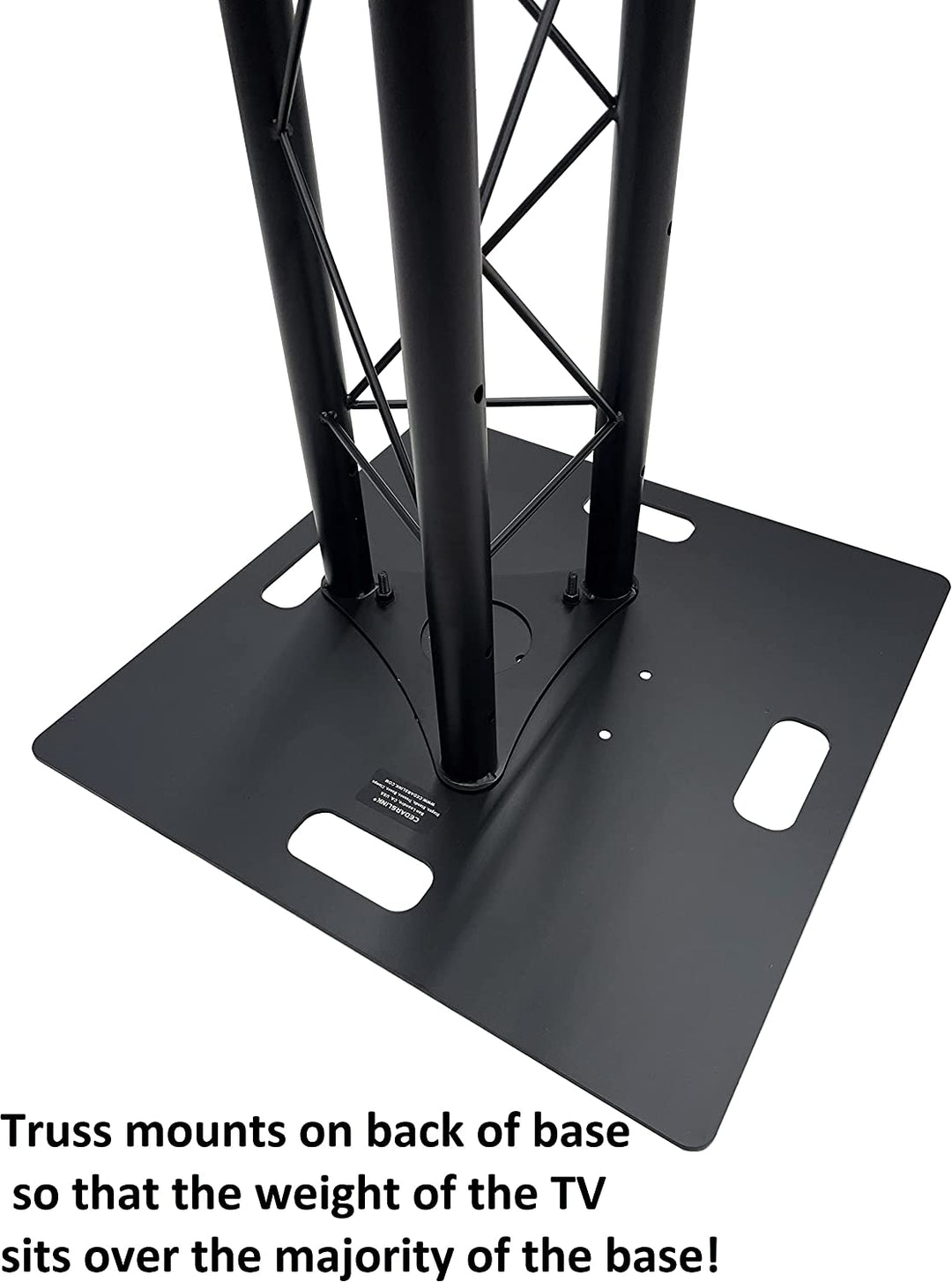 6.56 FT Black Plasma TV Mount Stand Stage DJ Lighting Truss Totem