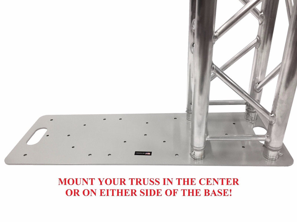 LK-1339 13"x39" Aluminum Base Plate Square Triangle Linear Lighting Truss