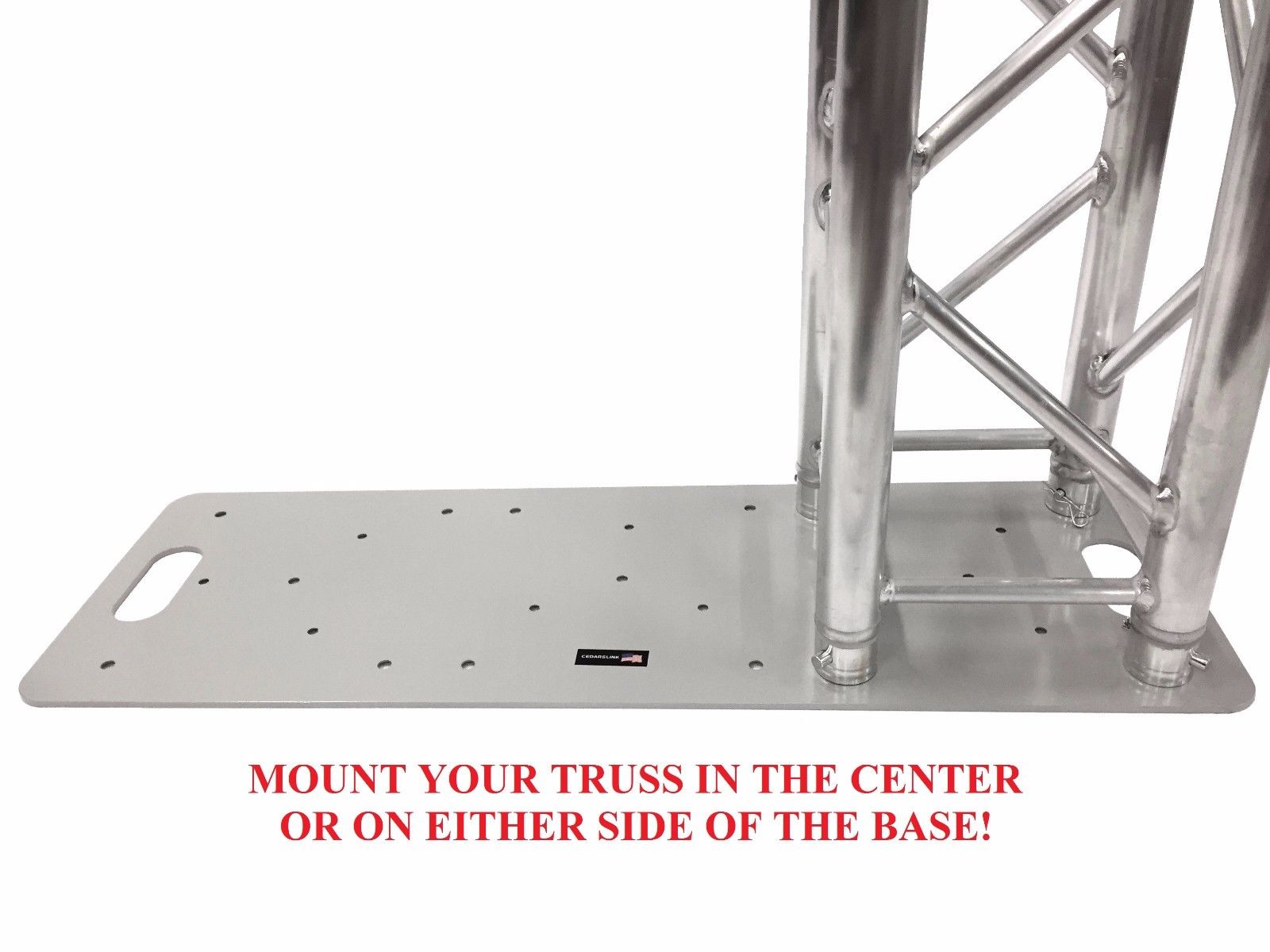 LK-1339 13"x39" Aluminum Base Plate Square Triangle Linear Lighting Truss