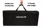 BEAST-4WB DJ Event Facade White/Black Scrim Metal Frame Booth + Travel Bag Case