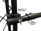 EXT-10 Truss Support Bar Telescoping Extends From 6'-10' Fits 1.5" or 2" Trussing