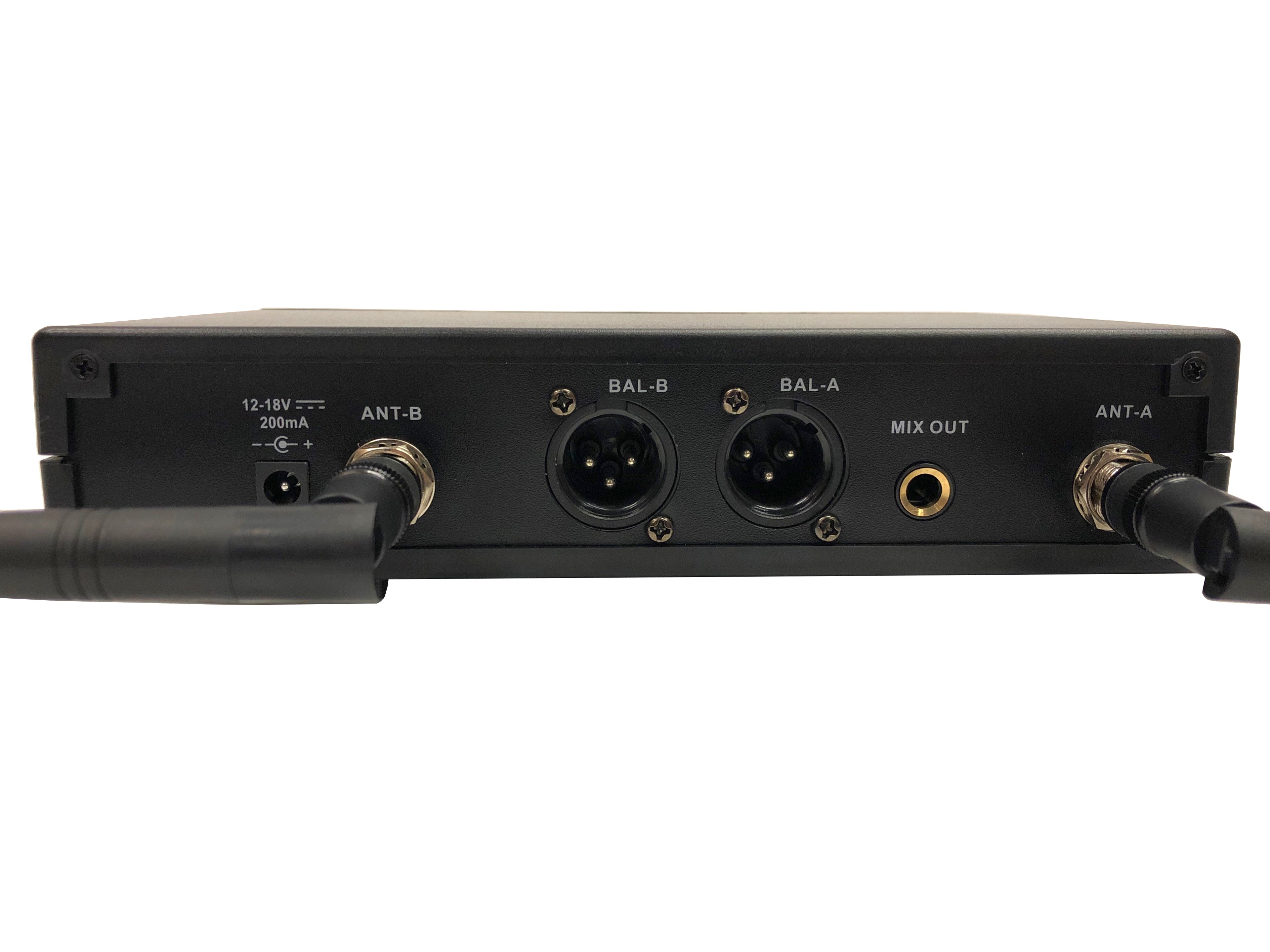 MIU-1000 Professional Dual UHF Wireless Microphone System
