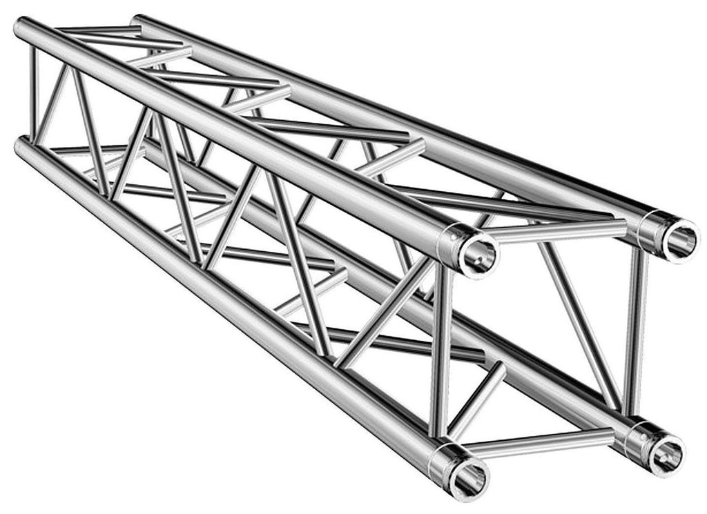 Two 11.6' Crank Up Stands With Two 6.56' Square Aluminum Truss Segments Package