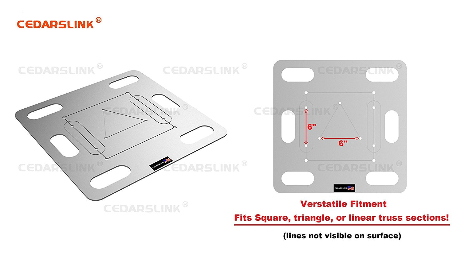 LK-2020 20"x20" Base Plate For Square, Triangle, or Linear Lighting Truss