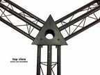 5 Sided Triangle Truss Angle Black Metal DJ Lighting PA Trussing Bolted System