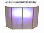 BEAST-4W DJ Event Facade White Scrim Metal Frame Booth + Travel Bag Case