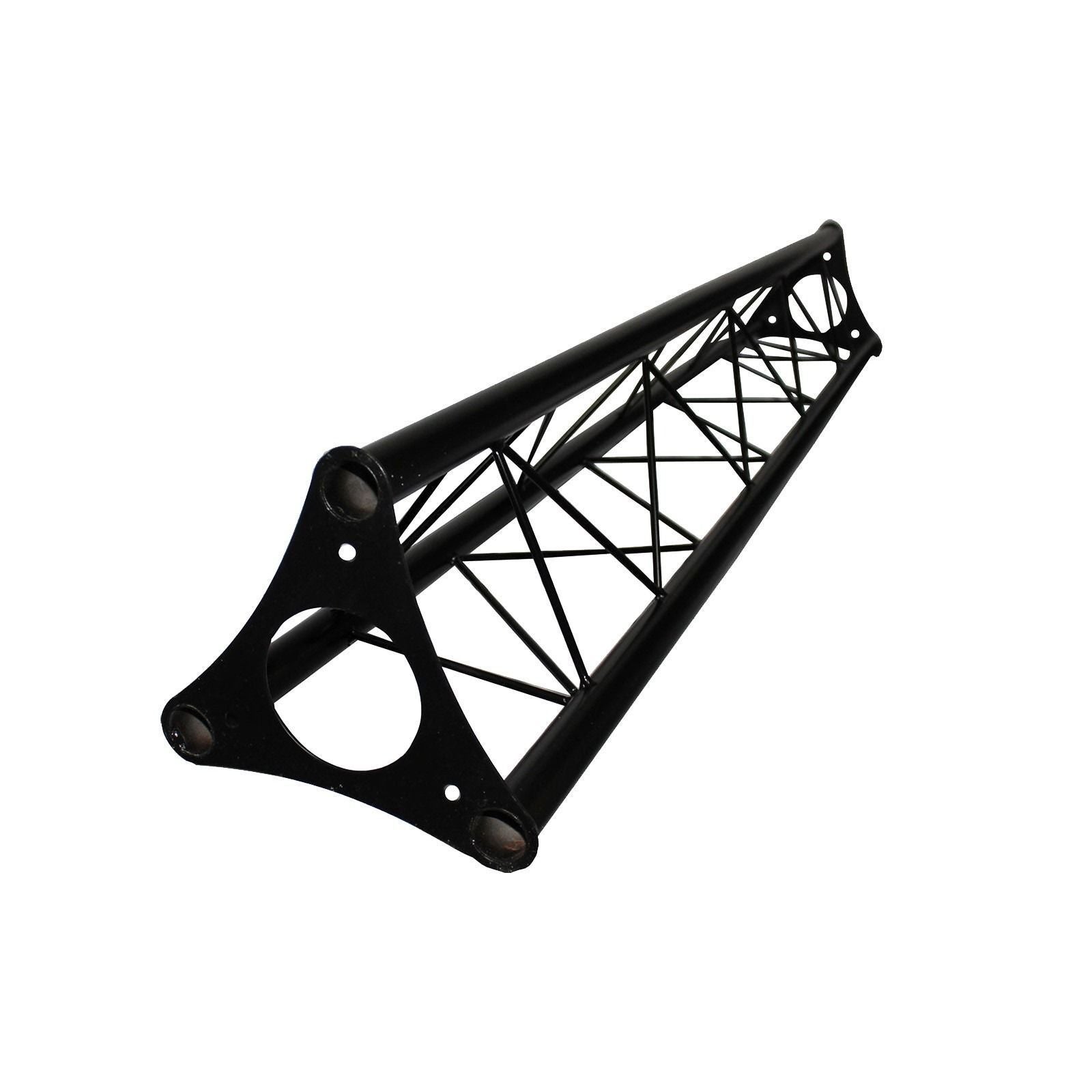 Two (2) Totem 2m 6.56ft Black Triangle Metal Truss Tower + Base Vertical System