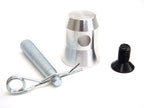 Set of Four Half Couplers With Pins And Clips for Square Aluminum Truss Sections